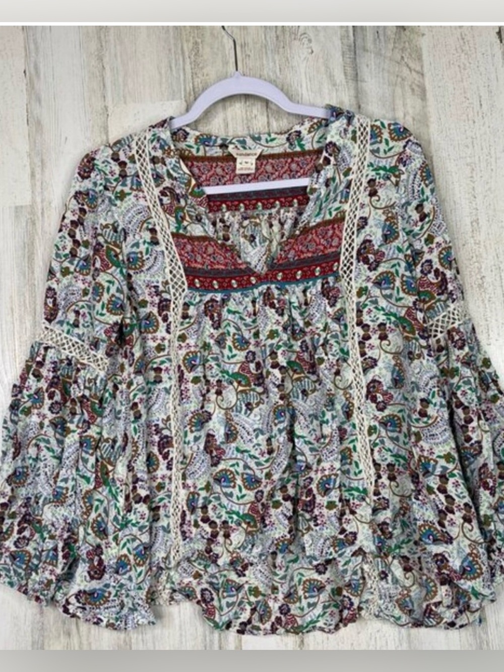 NWT Sundance Jessamyn Peasant Top